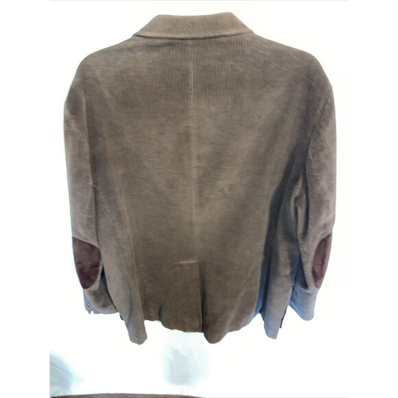 Beallpark Men’s Corduroy Jacket Size 46R Brown Hunting Outdoors Elbow Patches - Picture 8 of 12